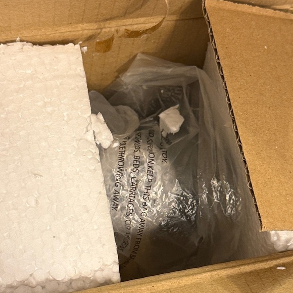 Gray Dragon Statue Figurine with Gold Wings Light Up LED Crystal Ball - Picture 7 of 7